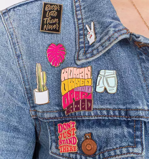 how to wear enamel pins
