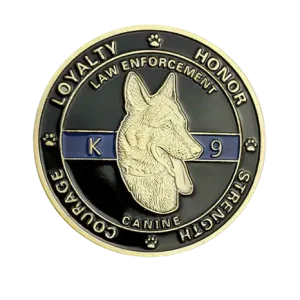 K9 Police Challenge Coin
