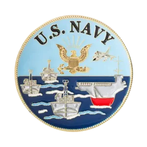 Custom Navy Ship Challenge Coin
