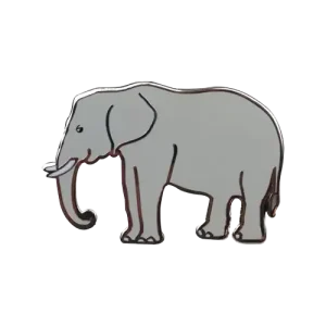 Elephant Lapel Pin